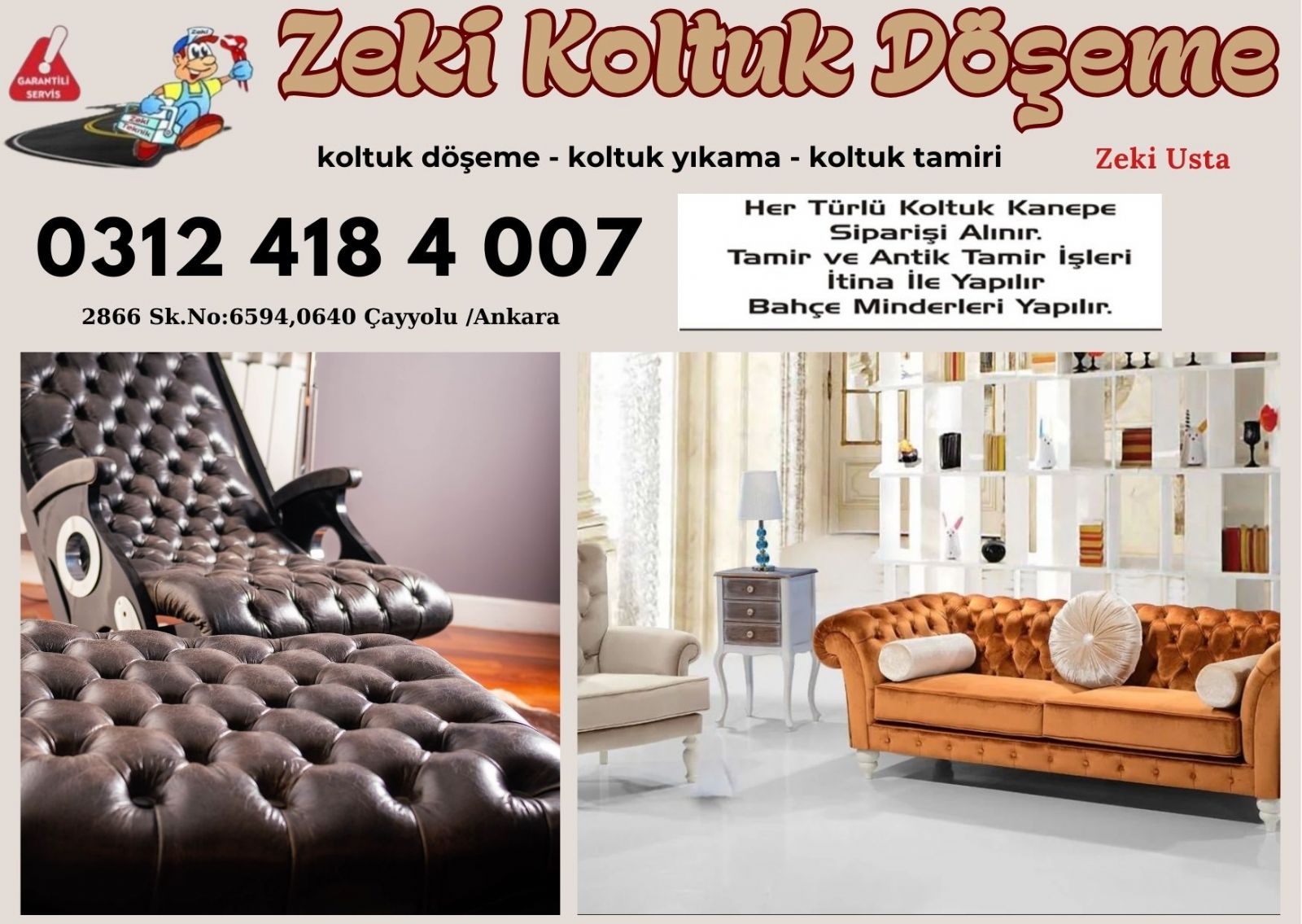 Çayyolu Koltuk Tamiri