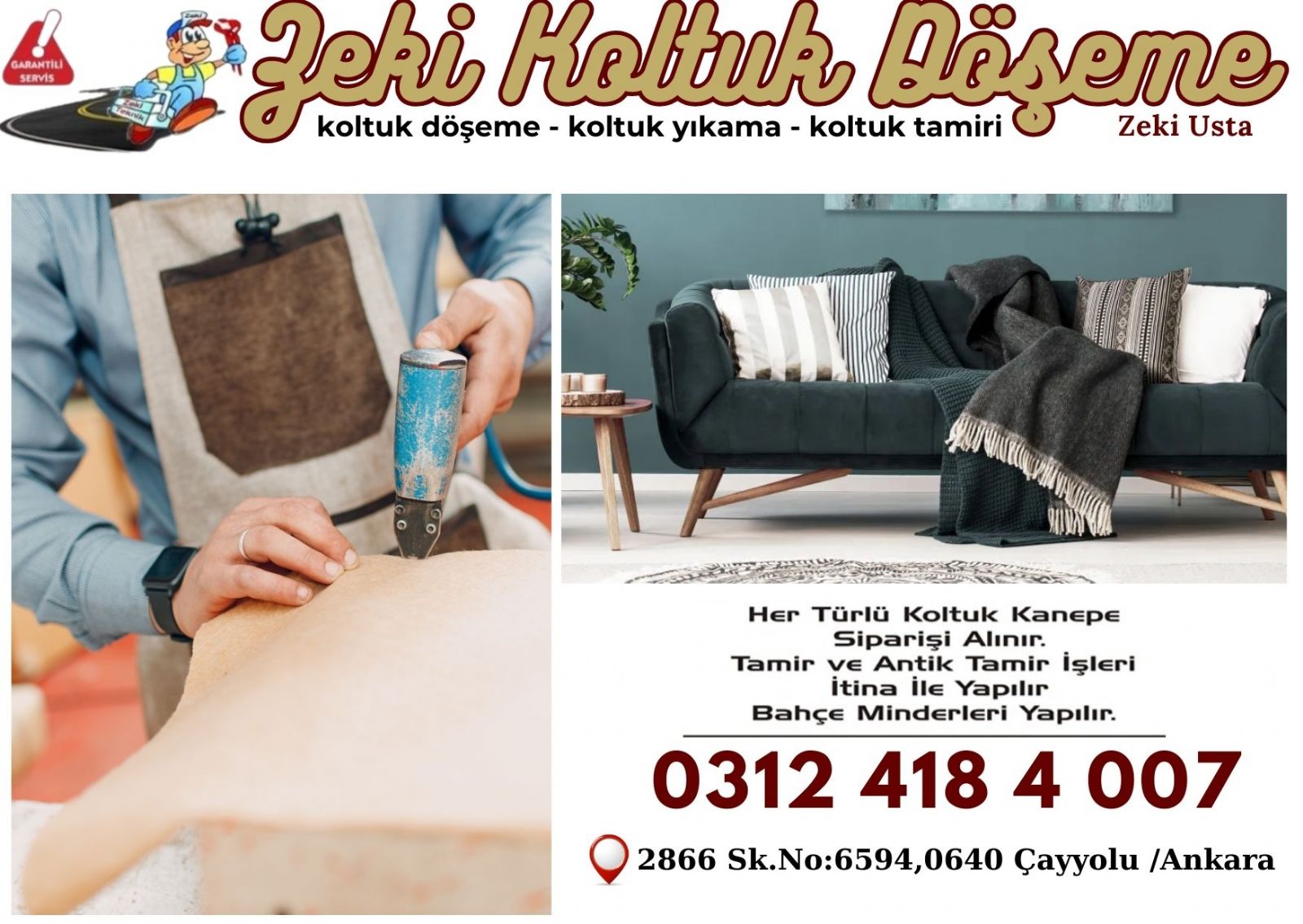 Çayyolu Koltuk Döşeme